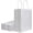1 count (Pack of 50), variant on bagmad 100Pcs Pack 8x4.75x10 inch Medium White Kraft Paper Bags with Handles Bulk, Gift Bags, Craft Grocery Shopping Retail Birthday Party Favors Wedding Sacks Restaurant Takeout, Business (100)