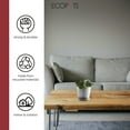thumbnail image 4 of Ecopots Round Recycled Plastic Modern In/Outdoor Planter Flower Pot Saucer, White Grey, 11", 4 of 4