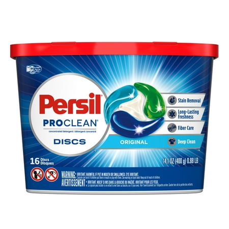 Persil ProClean Discs Laundry Detergent, Original, 16 (Persil Non Bio Best Price)