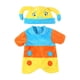 thumbnail image 2 of Juguetes de piscina, juguetes para bebés, juguetes para niños pequeños, ropa para muñecas de 18 pulgadas, lindos dibujos animados de escarabajos, conjunto de mono, ropa para muñecas, accesorios de rop, 2 of 6