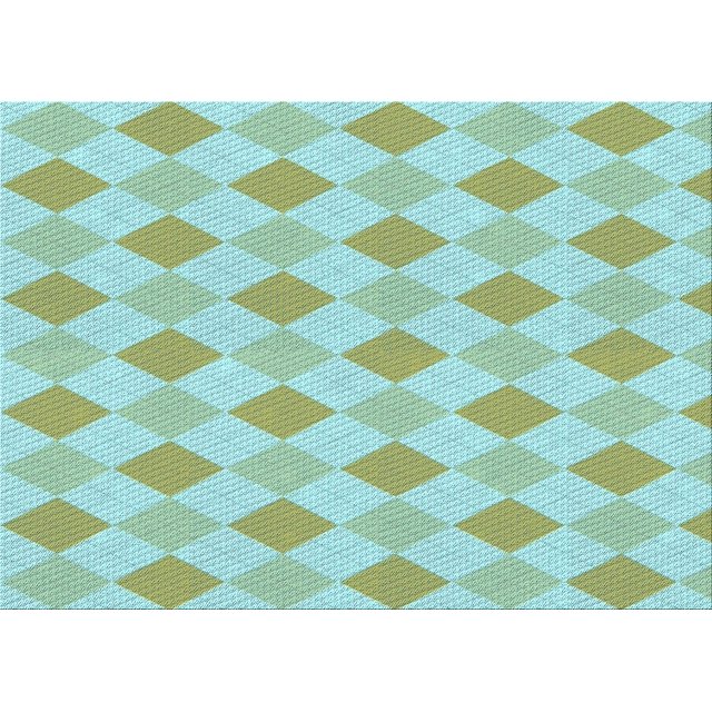 Ahgly Company Machine Washable Indoor Rectangle Transitional Dollar Bill Green Area Rugs, 5' x 8'