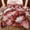 Red, variant on Erosebridal Red Marble Full Size Comforter Sets, Gold Metalic Bedding Sets, Gray Reversible, 1 Comforter and 2 Pillowcases