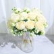 thumbnail image 2 of Mejor venta hermosa rosa peonía flores artificiales de seda pequeño ramo blanco fiesta en casa invierno boda decoración flores falsas Tan Jianjun unisex, 2 of 2