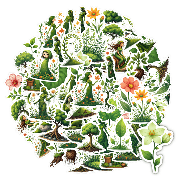 Eco Stationery Stickers Nature Kids Stickers Toy PVC Sticker Decals for Suitcase Laptops Phone