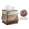 thumbnail image 6 of 2pc Miramar Bathroom Set Waste Basket & Tissue Cover Modern Classic Decor Stylish Unique Design Beautiful Multi Color Bathroom Accessories Set, 6 of 7