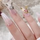 thumbnail image 3 of 10 adornos para uñas de conejo 3D con diamantes de imitación y purpurina giratorios., 3 of 5