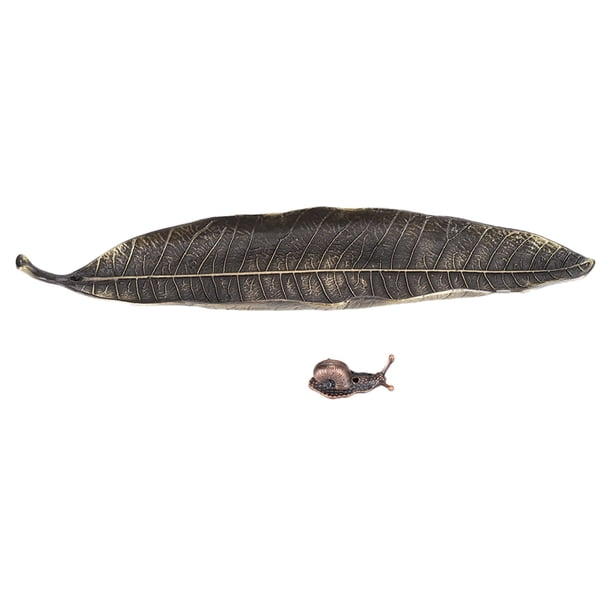 Varitas de incienso con forma de hoja de caracol, madera de sándalo, adornos decorativos para el hogar, salas de té