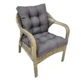 thumbnail image 5 of TOPCHANCES Indoor/Outdoor Chair Cushions 42'' x 21'' x 3", Waterproof Tufted Thick Patio Wicker Chair Seat Cushion Rocking Chair Cushion (Dark Gray, Set of 1), 5 of 9