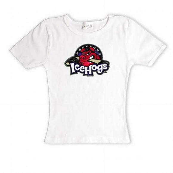 Rockford IceHogs - T-Shirt Bébé Blanc avec Logo