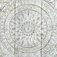 thumbnail image 6 of DecMode Gray Metal Embossed Floral Wall Decor with Gray Backing, 6 of 14