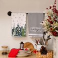 thumbnail image 2 of Christmas Kitchen Towels Set of 2,Green Xmas Tree Snowflake Dish Towels 18x26 Inch Drying Dishcloth,Farmhouse Home Decoration, 2 of 6