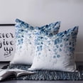 thumbnail image 2 of Teal Blue Eucalyptus Leaves 20x20 Pillow Covers Set of 2, Spring Farmhouse Botanical Throw Pillow Covers Decorative Couch Cushion Case, Microfiber Square Pillowcases for Bedroom Car Living Room, 2 of 7