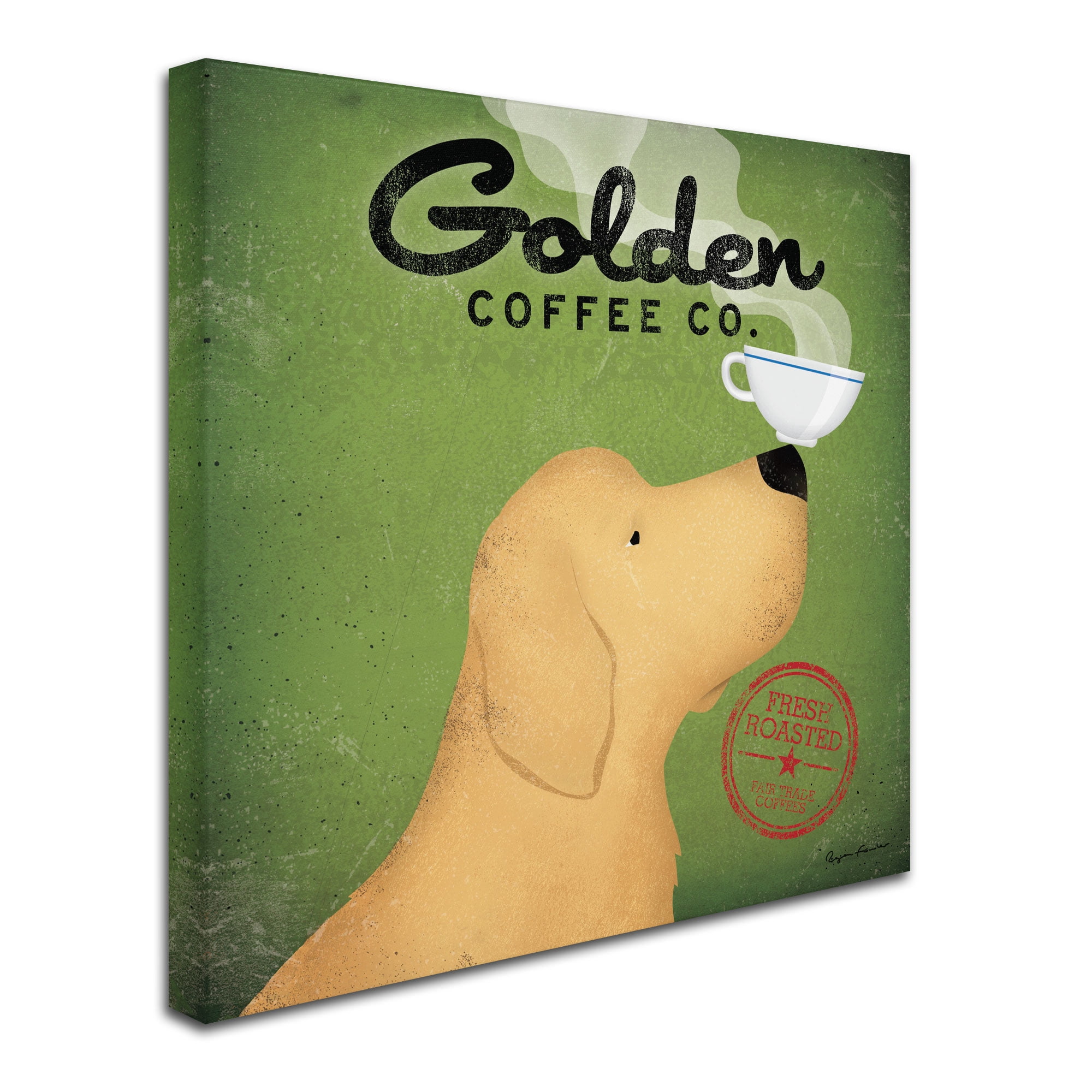 Golden Coffee Co' Canvas Art by Ryan Fowler