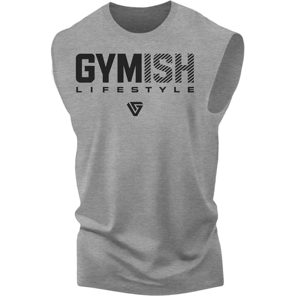 Gymish Lifestyle Workout Tank Top for Men, Funny Gym Shirts, Lifting T-Shirt, Deadlift Tee, Men's Gym Shirt, Workout Tops, Powerlifting & Bodybuilding Tee