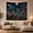Bioluminescent Fungi, variant on Fantastical Mushroom Cluster in a Forest on a Starry Night, Dreamy Fantasy for Fantasy Lovers, Enchanting Woodland Wall Art, Christmas Gift Tapestry Wall Hanging for Bedroom and Dorm