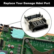 2 Pack HDMI Port Replacement for Xbox Series X, Display Socket Jack Connector Repair for XSX Console
