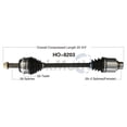 thumbnail image 4 of TrakMotive CV Axle Shaft HO-8203 Premium; OEM Replacement, 4 of 4