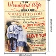 thumbnail image 4 of Flannel Blanket to Daughters, Birthday Blanket Gift, Air-conditioned Throw Blankets, Letter Printed Blanket to Daughter, Daughter's Blanket Gift, Letter Printed Flannel Quilts (Dad to Daughter), 4 of 6