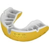 OPRO Adult Gold Level Self-Fit Antimicrobial Mouthguard - Yellow/Pearl