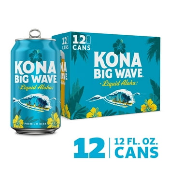 Kona Big Wave Premium Domestic Beer 12 Pack 12 fl oz Aluminum Cans 4.4% ABV