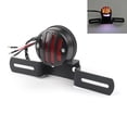 thumbnail image 1 of Motorcycle Tail Brake License Plate Holder For Bobber Cafe Racer Black, 1 of 4