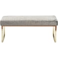 thumbnail image 2 of Elle Decor Giselle Chic Gold Bench Faux Fur, 2 of 6