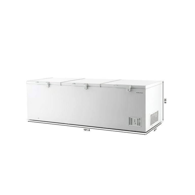 Hamilton Beach 43 Cu. ft. Triple-Door Garage-Ready Chest Freezer