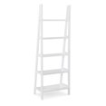 thumbnail image 2 of Scranton & Co 72" Rubberwood Ladder Bookshelf with 5 Shelves in White, 2 of 15