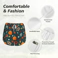 thumbnail image 4 of Bixox Women's Autumn with Pumpkins pattern 2 in 1 Running Shorts - Lightweight Athletic Workout Gym Yoga Shorts Liner with Pockets - Small, 4 of 7