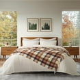 thumbnail image 4 of EVERGRACE Plaid Chenille Throw Blanket for Couch, Super Soft Cozy Decorative Fall Throw Blanket with Tassels for Bed Sofa Farmhouse Decor, Lightweight Harvest Plaid Throw Blanket for Autumn, 60"x80", 4 of 8