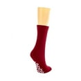 thumbnail image 2 of Nobles Assorted Anti Skid/ No Slip Hospital Gripper Socks, Great for adults, men, women. Designed for medical hospital patients but great for everyone (1 Pair Red), 2 of 2