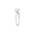 thumbnail image 2 of 7/8 Carat (Ctw) Lab-Created Square-Cut Moissanite Engagement Ring in Sterling Silver for Women, 2 of 6