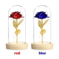thumbnail image 2 of Advancent Rosa artificial Flor falsa Luz LED Decoración para el hogar en cúpula de vidrio para cumpleaños, Día de Acción de Gracias, Día de San Almacenamiento y organización del hogar Advancent HA022749-00, 2 of 6