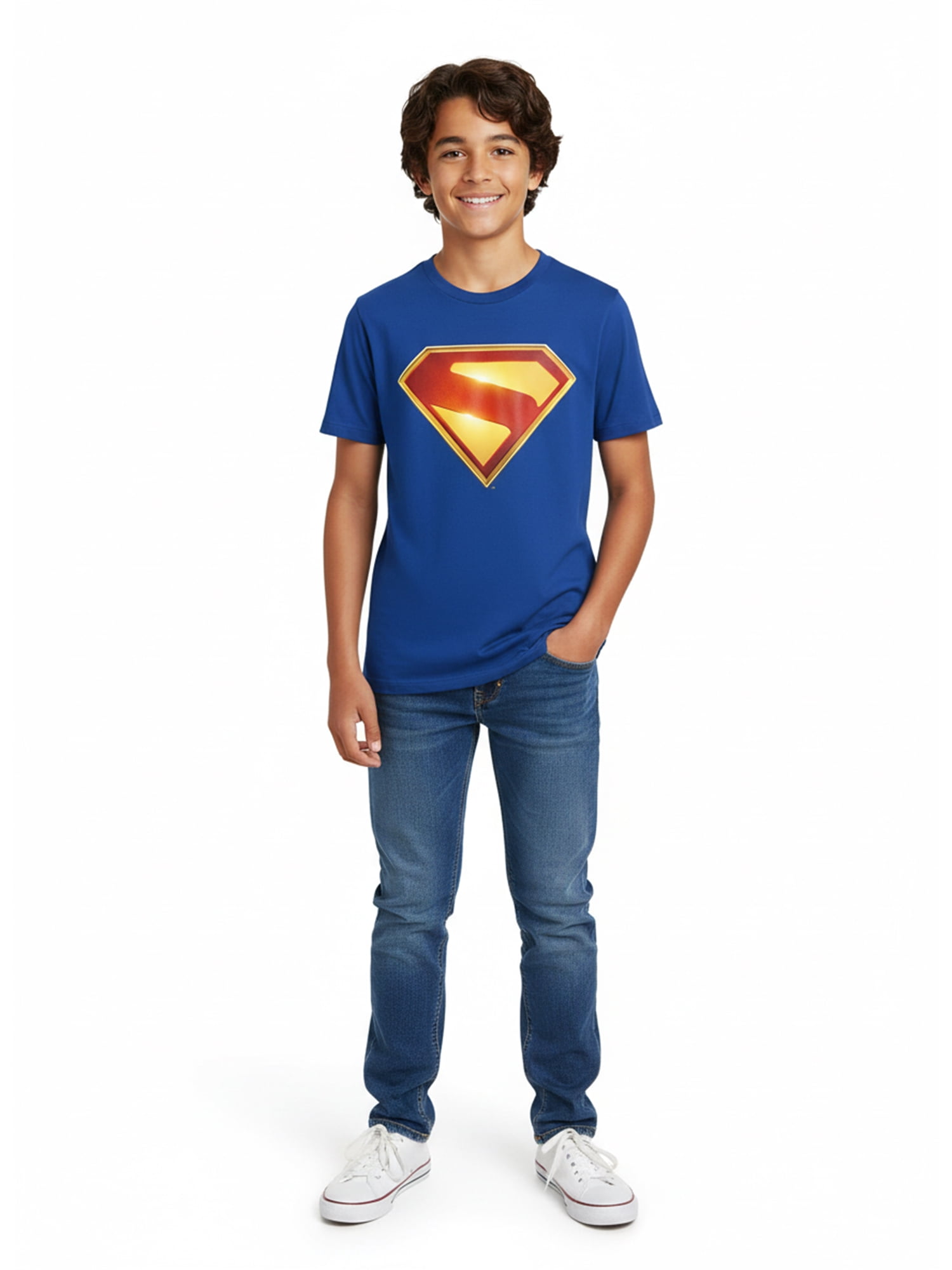 DC Comics, Boys' & Big Boys' Superman Logo Graphic T-Shirt, Sizes 4-18
