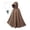 Coffee, variant on Women's Hooded Velvet Cloak Renaissance Medieval Buckle Costume Gothic Witch Halloween Party Cape