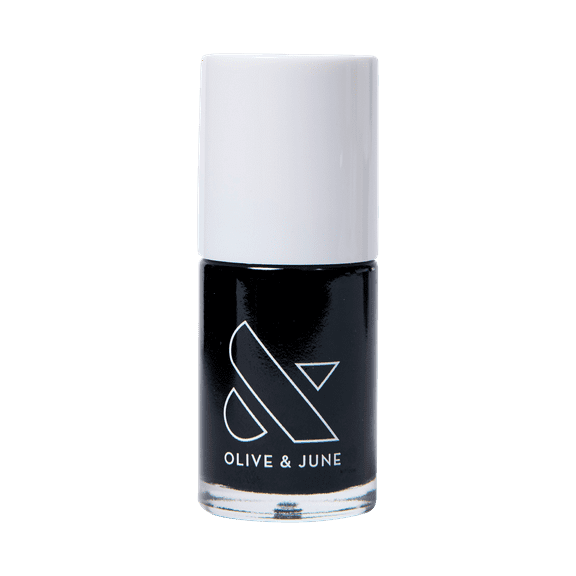 Olive & June Long Lasting Nail Polish, E M, Deep Black, 0.46 fl oz