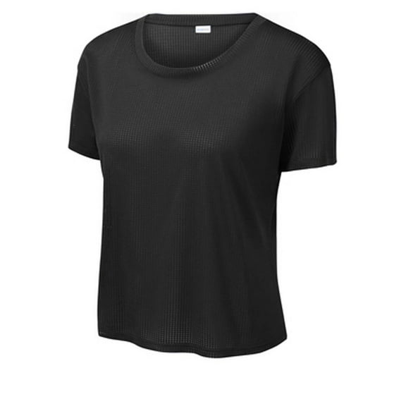 Sport Tek Adult Female Women Self Fabric Lining T-Shirt Black 2X-Large