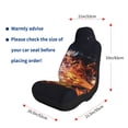 thumbnail image 5 of Rocae Tennis Ball In Fire1 Print Seat Covers for Cars Trucks and SUVs,Easy to Install Cover Set-1, 5 of 9