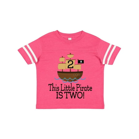 

Inktastic Pirate Ship 2nd Birthday Party Gift Toddler Boy Girl T-Shirt