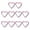 Pink, variant on Sportteer Climbing Carabiners Carabiner Clips Heart-shaped Carabiner Hooks: 10Pcs Compact Quick Link Snap Hook Clips Strong Load-bearing Key Holders Camping Supplies