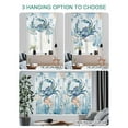 thumbnail image 4 of Crab Tie Up Curtains for Windows 63 Inch Length Balloon Curtains Kitchen Adjustable Balloon Window Shade Blue Coastal Starfish Ocean Coral Nautical Tie Up Valance Bathroom Curtain Window 42"x63", 4 of 6