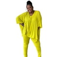 thumbnail image 2 of Plus Size Asymmetrical Hem Top and Pants Set, 2 of 9
