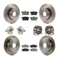 thumbnail image 1 of Transit Auto Front Rear Wheel Hub Bearings Assembly Disc Brake Rotors and Semi-Metallic Pads Kit (10Pc) for Car 2007-2013 Suzuki SX4 AWD - Left Right Side (Driver Passenger) KBB-106710, 1 of 10