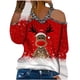 thumbnail image 1 of Tops para mujer, camisas con cuello en V para mujer, camisetas casuales de manga larga con estampado floral, blusas, túnicas sueltas, camisetas Pompotops  gfhjh11736, 1 of 6