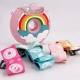 thumbnail image 4 of Taza con forma de donut de 380 ml, taza de alimentación para niños con pajitas, adorables tazas de agua con forma de donut, botella de agua para exteriores a prueba de fugas con dibujos animados, 4 of 6