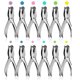 thumbnail image 1 of 12Pack 1 Hole Punch 1/4 and 1/8 Inch Single Hole Puncher Metal 5 Sheet Capacity Single Hole Punch Set Paper Punches, 1 of 5