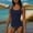 Navy, variant on FAHXNVB Women Two Piece Tankini Set Ruched Tankini Top with Bottom Swimsuits Solid Color Soft Fashion Bathing Suit