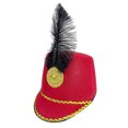 thumbnail image 3 of Vintage Military Style Marching Band Hat – Classic Dress Up Cap for Men and Women in One Size, Retro cosp^lay Headwear with Feather Plume, 3 of 4