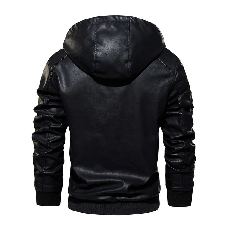 MIDOO Mens Zip Up Fleece Jacket No Hood Versatile Workwear
