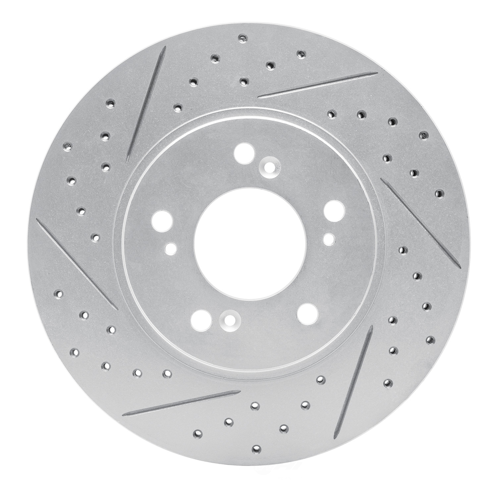 Dynamic Friction Company 830-58004L DFC Geoperformance Rotor - Drilled and Slotted